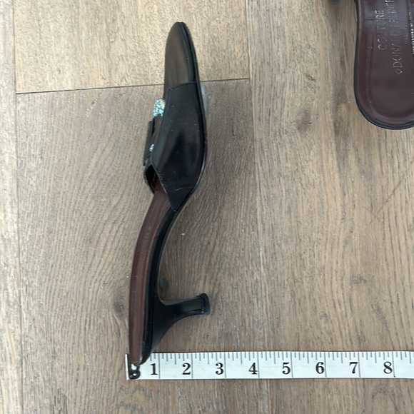 DONALD J PLINER Turquoise Buckle Kitten Heels - Picture 9 of 9